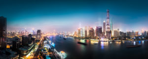 Asia, China, Shanghai, Pudong, panorama, sunset, blue hour, night shot, Huangpu River, Asia, China, Shanghai, Pudong, panorama, sunset, blue hour, night shot, Huangpu River,